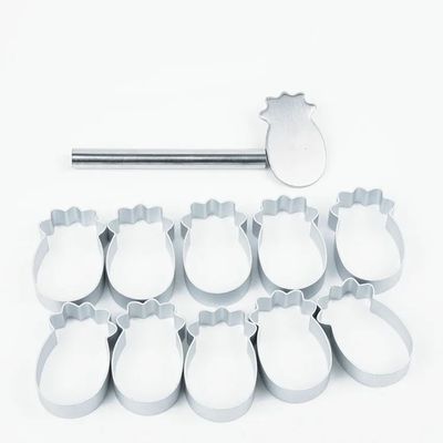 Pineapple Shaped Cookie Cutter Commercial Bakery Equipment Stainless Steel