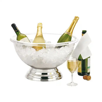 Transparent Plastic Mixing Bowl Set PC Salad Serving Bowl Eco Friendly