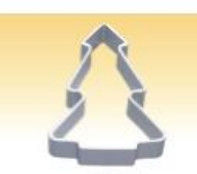 Stainless Christmas Cookie Cutter Three Dimensional Christmas Tree Cake Mold