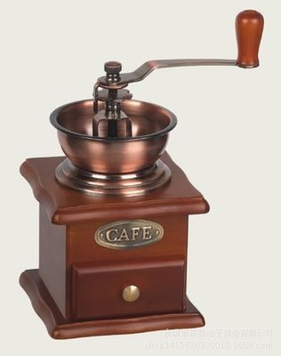 Wooden Hand Coffee Vintage Maker Coffee Bean Grinder Adjustable Mill For Home