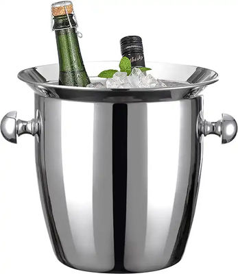 Stainless Ice Bucket Coffee Bar Equipment Thickened Insulated Ice Bucket For Party