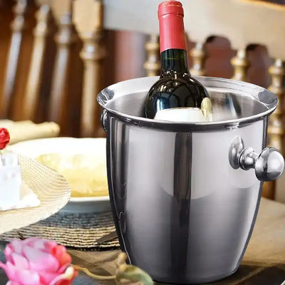 Stainless Ice Bucket Coffee Bar Equipment Thickened Insulated Ice Bucket For Party