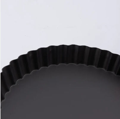 ODM Pizza On Non Stick Pan Carbon Steel Pie Pan Tart Quiche Pan