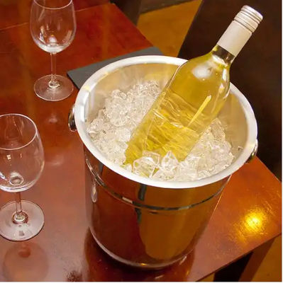 Stainless Beer Ice Bucket Coffee Bar Equipment Metal Beer Buckets