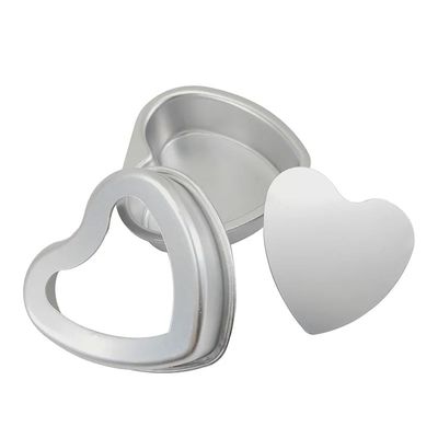 Removable Bottom Heart Cake Mold Commercial Bakery Equipment Aluminum Anode