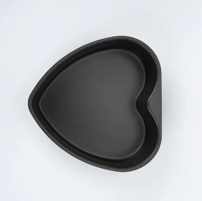 Non Movable Heart Shaped Cake Mold Hard Anodized Aluminum Alloy