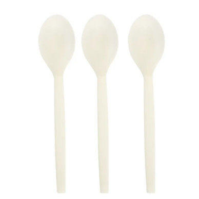 Bio-Based Natural Renewable Resources Disposable Spoon Eco-Friendly Cutlery