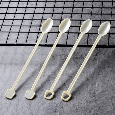 Reusable Disposable Plastic Table Spoon For Honey Ice Cream Soup Coffee