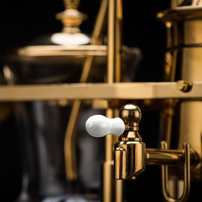 Stainless Steel Gold Alcohol Lamp Syphon Siphon Espresso Coffee Pot Coffee Maker