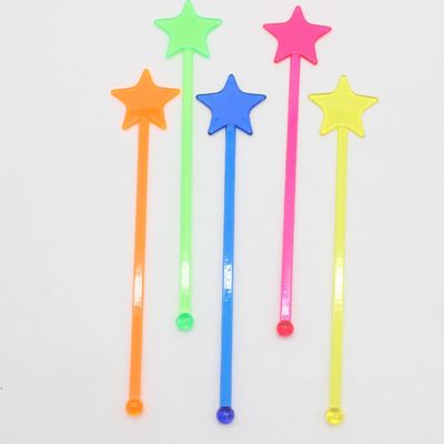 Plastic Drinking Juice Stirrer Swizzle Sticks Colorful Plastic Drink Stirrers