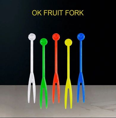 Salad Dessert Cake Fruit Small Disposable Hard Plastic PS Fork
