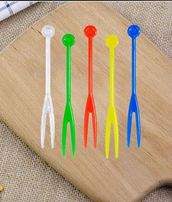 Salad Dessert Cake Fruit Small Disposable Hard Plastic PS Fork