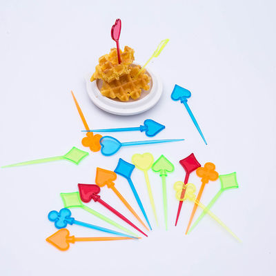 Creative Plastic Stirrer Stirring Rod Plastic Fruit Fork Fancy Star Toothpicks