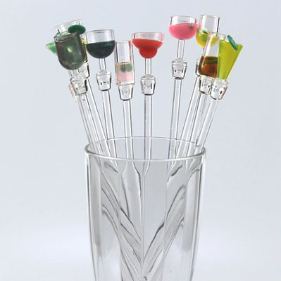 Disposable Acrylic Swizzle Sticks Environmental Drink Stirrers Plastic Swizzle Sticks
