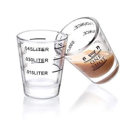 Round Shot Glasses Measuring Cup Liquid Heavy Glasses Wine Glass