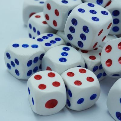 Classic 6 Sided Dice Acrylic Square Cuble Round Corner