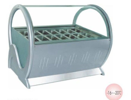 Static Ice Cream Display Cabinet Commercial For Hotel Shop Customization