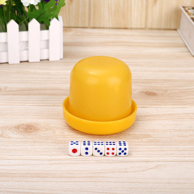 Round Corner Pip Dots Cubes Casino Dice Plastic Acrylic Bouncing Game Dices
