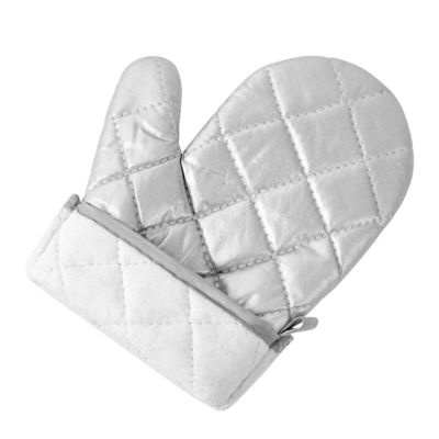 Heat Resistant Cotton Oven Gloves Oven Mitts Silver Coated Cooking Gloves For Kitchen Cooking