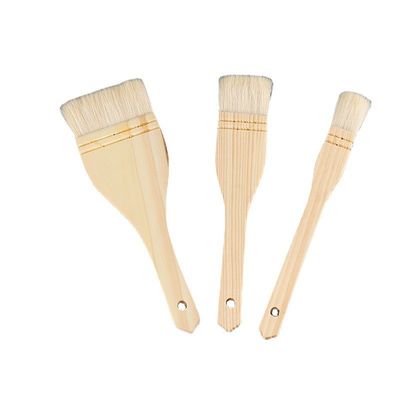 Kitchen Use Soft Wool Brush Cake Pastry Oil Brush Wood Handle BBQ Brushes