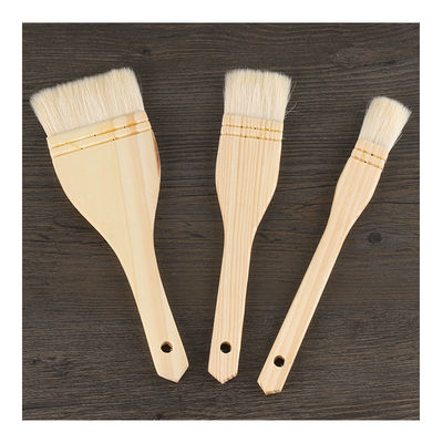 Kitchen Use Soft Wool Brush Cake Pastry Oil Brush Wood Handle BBQ Brushes