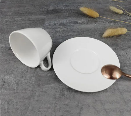 Pure White Ceramic Coffee Cup Set Hotel Special Cup Home Afternoon Tea Simple Office