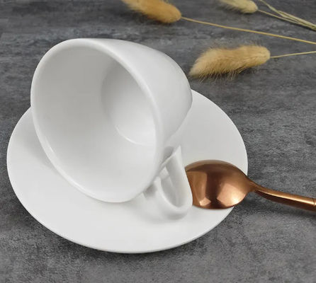 Pure White Ceramic Coffee Cup Set Hotel Special Cup Home Afternoon Tea Simple Office