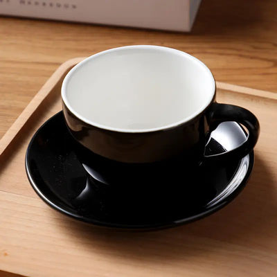 Modern Style Plain Colorful Porcelain Coffee Cup Mugs Coffee Tools  In Custom Colors