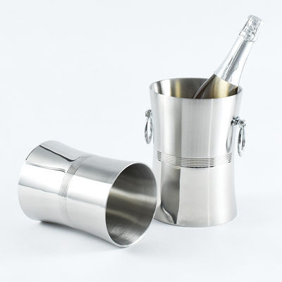 Waist-shaped champagne bucket with high appearance level beer ice bucket with two ears