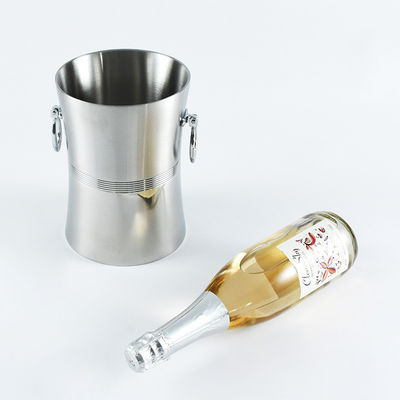 Waist-shaped champagne bucket with high appearance level beer ice bucket with two ears