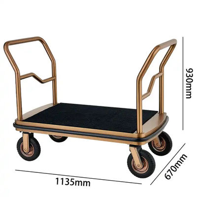 Durable Steel Construction Luxury Travel Luggage Cart For Hotel Hospital