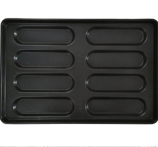Rectangular Hot Dog Bun Baking Pan OEM Hamburger Bun Pans Bakeware