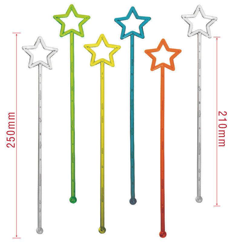Star Shape Bar Stirring Mixing Sticks Bar Drink Muddler Beverage Stirrer