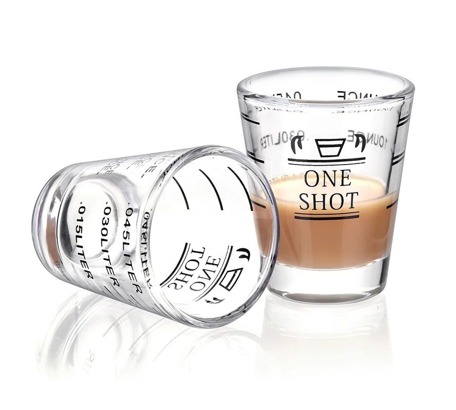 Round Shot Glasses Measuring Cup Liquid Heavy Glasses Wine Glass