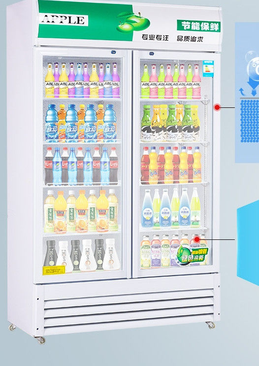 Commercial Glass Door Cooler Drinks Fridge Supermarket Refrigerator