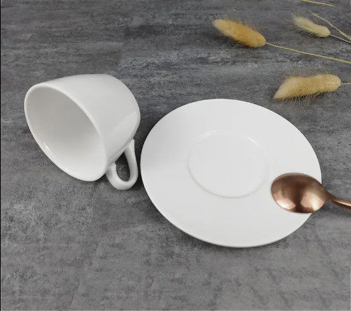 Pure White Ceramic Coffee Cup Set Hotel Special Cup Home Afternoon Tea Simple Office